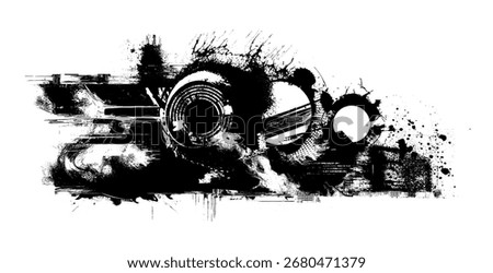 Rough grunge and distressed ink textures – vintage letterpress, grainy overlays, eroded multi-purpose vector backgrounds