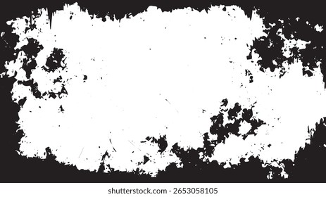 Textura de estrutura grunge áspera com bordas angustiadas e sobreposição de design de decaimento vintage