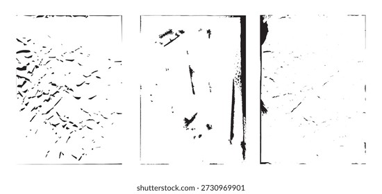 Textura envejecida de la fotocopia de la colección de papel del grunge áspero