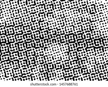 Rough grunge pattern design. Black dusty scratchy texture. Abstract grainy background.Splatter grungy overlay pattern design. Dry brush strokes. Vector illustration.  
