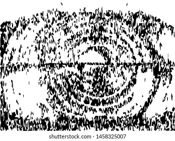Rough grunge pattern design. Black dusty scratchy texture. Abstract grainy background.Splatter grungy overlay pattern design. Dry brush strokes. Vector illustration.  