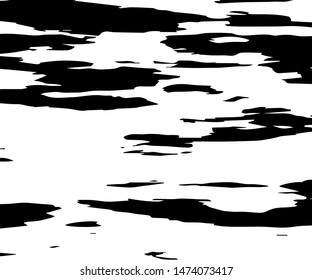 Rough grunge pattern design. Dry brush strokes. Vector illustration.  