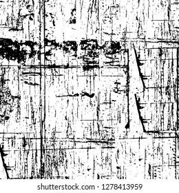 Rough grunge pattern design. Watercolor dry brush strokes texture. Faded dyed paper texture. Sketch cartoon pop art design