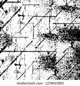Rough grunge pattern design. Watercolor dry brush strokes texture. Faded dyed paper texture. Sketch cartoon pop art design