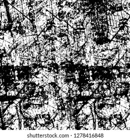 Rough grunge pattern design. Watercolor dry brush strokes texture. Faded dyed paper texture. Sketch cartoon pop art design