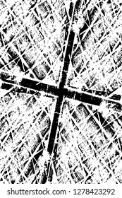 Rough grunge pattern design. Watercolor dry brush strokes texture. Faded dyed paper texture. Sketch cartoon pop art design