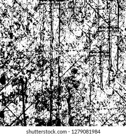Rough grunge pattern design. Watercolor dry brush strokes texture. Faded dyed paper texture. Sketch cartoon pop art design