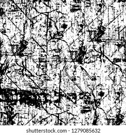 Rough grunge pattern design. Watercolor dry brush strokes texture. Faded dyed paper texture. Sketch cartoon pop art design