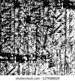 Rough grunge pattern design. Watercolor dry brush strokes texture. Faded dyed paper texture. Sketch cartoon pop art design