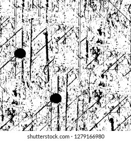 Rough grunge pattern design. Watercolor dry brush strokes texture. Faded dyed paper texture. Sketch cartoon pop art design