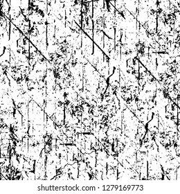 Rough grunge pattern design. Watercolor dry brush strokes texture. Faded dyed paper texture. Sketch cartoon pop art design