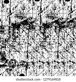 Rough grunge pattern design. Watercolor dry brush strokes texture. Faded dyed paper texture. Sketch cartoon pop art design