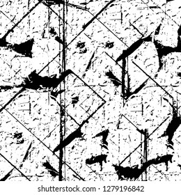 Rough grunge pattern design. Watercolor dry brush strokes texture. Faded dyed paper texture. Sketch cartoon pop art design