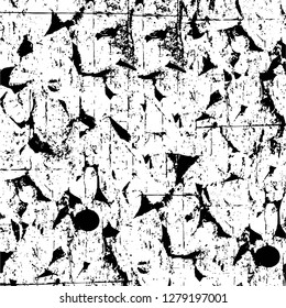 Rough grunge pattern design. Watercolor dry brush strokes texture. Faded dyed paper texture. Sketch cartoon pop art design