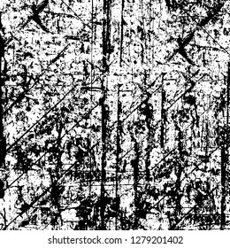 Rough grunge pattern design. Watercolor dry brush strokes texture. Faded dyed paper texture. Sketch cartoon pop art design