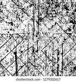 Rough grunge pattern design. Watercolor dry brush strokes texture. Faded dyed paper texture. Sketch cartoon pop art design
