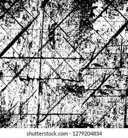 Rough grunge pattern design. Watercolor dry brush strokes texture. Faded dyed paper texture. Sketch cartoon pop art design