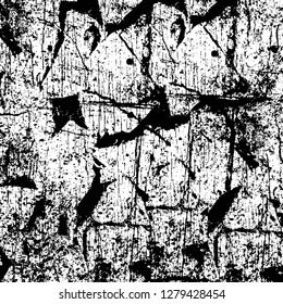 Rough grunge pattern design. Watercolor dry brush strokes texture. Faded dyed paper texture. Sketch cartoon pop art design