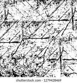 Rough grunge pattern design. Watercolor dry brush strokes texture. Faded dyed paper texture. Sketch cartoon pop art design