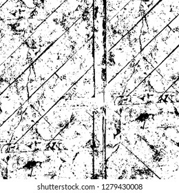 Rough grunge pattern design. Watercolor dry brush strokes texture. Faded dyed paper texture. Sketch cartoon pop art design
