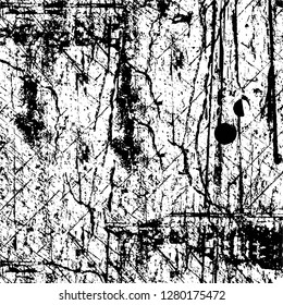 Rough grunge pattern design. Watercolor dry brush strokes texture. Faded dyed paper texture. Sketch cartoon pop art design
