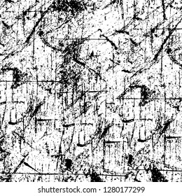 Rough grunge pattern design. Watercolor dry brush strokes texture. Faded dyed paper texture. Sketch cartoon pop art design