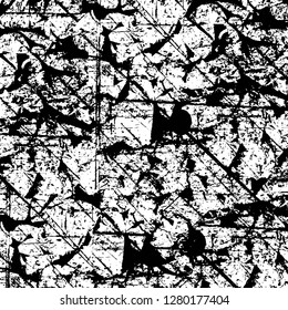 Rough grunge pattern design. Watercolor dry brush strokes texture. Faded dyed paper texture. Sketch cartoon pop art design