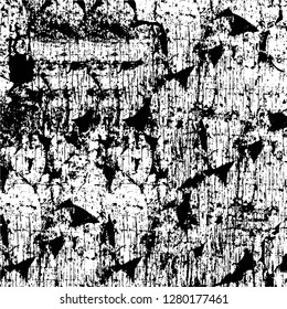 Rough grunge pattern design. Watercolor dry brush strokes texture. Faded dyed paper texture. Sketch cartoon pop art design