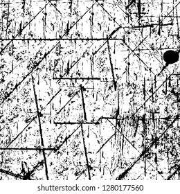 Rough grunge pattern design. Watercolor dry brush strokes texture. Faded dyed paper texture. Sketch cartoon pop art design