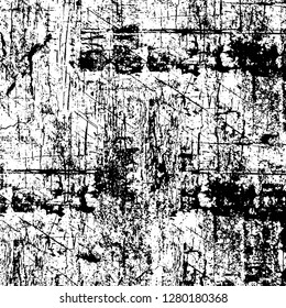 Rough grunge pattern design. Watercolor dry brush strokes texture. Faded dyed paper texture. Sketch cartoon pop art design