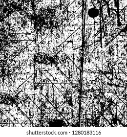 Rough grunge pattern design. Watercolor dry brush strokes texture. Faded dyed paper texture. Sketch cartoon pop art design