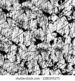 Rough grunge pattern design. Watercolor dry brush strokes texture. Faded dyed paper texture. Sketch cartoon pop art design