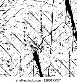 Rough grunge pattern design. Watercolor dry brush strokes texture. Faded dyed paper texture. Sketch cartoon pop art design