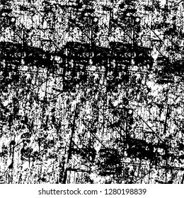 Rough grunge pattern design. Watercolor dry brush strokes texture. Faded dyed paper texture. Sketch cartoon pop art design