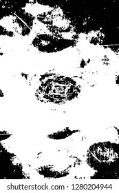 Rough grunge pattern design. Watercolor dry brush strokes texture. Faded dyed paper texture. Sketch cartoon pop art design