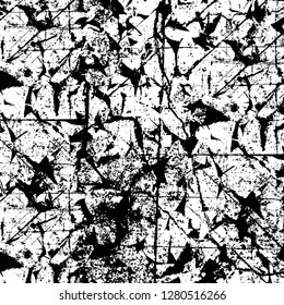 Rough grunge pattern design. Watercolor dry brush strokes texture. Faded dyed paper texture. Sketch cartoon pop art design
