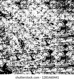 Rough grunge pattern design. Watercolor dry brush strokes texture. Faded dyed paper texture. Sketch cartoon pop art design