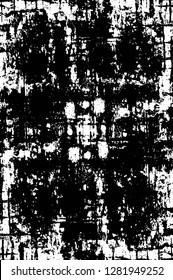 Rough grunge pattern design. Watercolor dry brush strokes texture. Faded dyed paper texture. Sketch cartoon pop art design