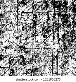 Rough grunge pattern design. Watercolor dry brush strokes texture. Faded dyed paper texture. Sketch cartoon pop art design