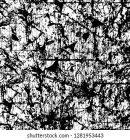 Rough grunge pattern design. Watercolor dry brush strokes texture. Faded dyed paper texture. Sketch cartoon pop art design