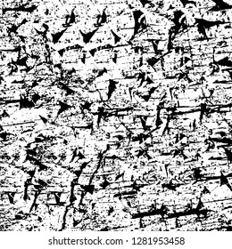 Rough grunge pattern design. Watercolor dry brush strokes texture. Faded dyed paper texture. Sketch cartoon pop art design