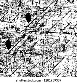 Rough grunge pattern design. Watercolor dry brush strokes texture. Faded dyed paper texture. Sketch cartoon pop art design