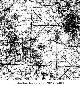 Rough grunge pattern design. Watercolor dry brush strokes texture. Faded dyed paper texture. Sketch cartoon pop art design