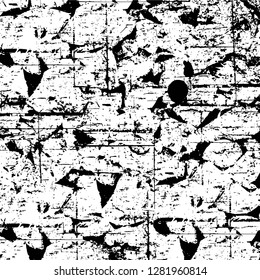 Rough grunge pattern design. Watercolor dry brush strokes texture. Faded dyed paper texture. Sketch cartoon pop art design