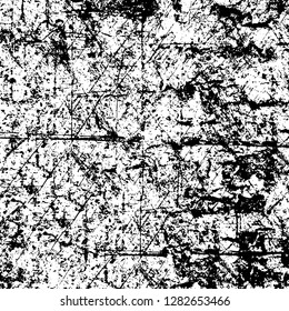 Rough grunge pattern design. Watercolor dry brush strokes texture. Faded dyed paper texture. Sketch cartoon pop art design
