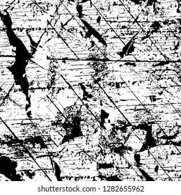 Rough grunge pattern design. Watercolor dry brush strokes texture. Faded dyed paper texture. Sketch cartoon pop art design