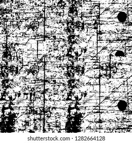 Rough grunge pattern design. Watercolor dry brush strokes texture. Faded dyed paper texture. Sketch cartoon pop art design