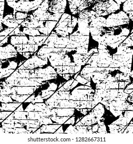 Rough grunge pattern design. Watercolor dry brush strokes texture. Faded dyed paper texture. Sketch cartoon pop art design