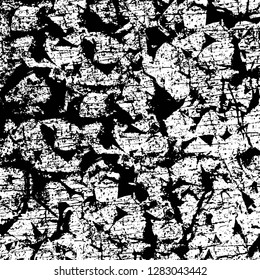 Rough grunge pattern design. Watercolor dry brush strokes texture. Faded dyed paper texture. Sketch cartoon pop art design