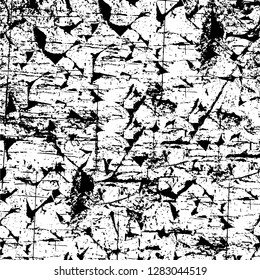 Rough grunge pattern design. Watercolor dry brush strokes texture. Faded dyed paper texture. Sketch cartoon pop art design